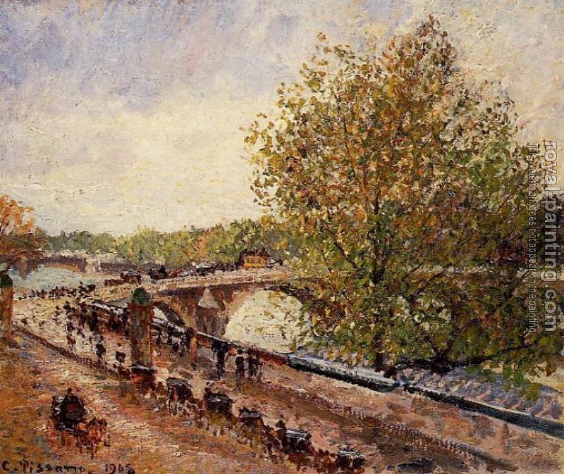 Camille Pissarro : The Pont Royal, Grey Weather, Afternoon